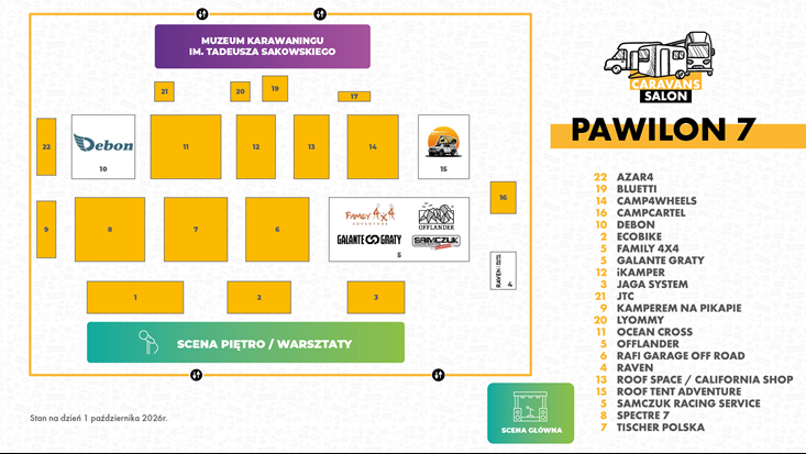 Plan ekspozycji Pawilon 7