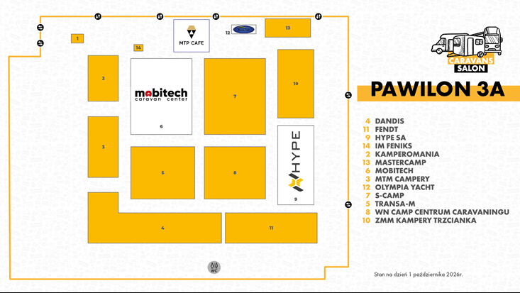 Plan ekspozycji Pawilon 3A