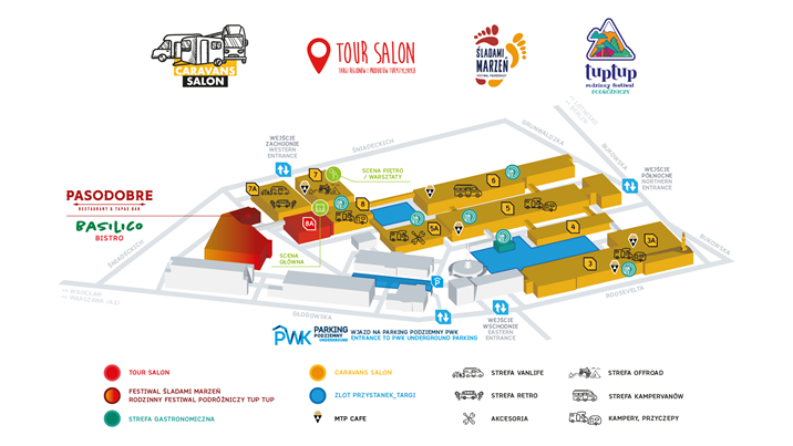 Mapa targów Caravans Salon Poland 2026