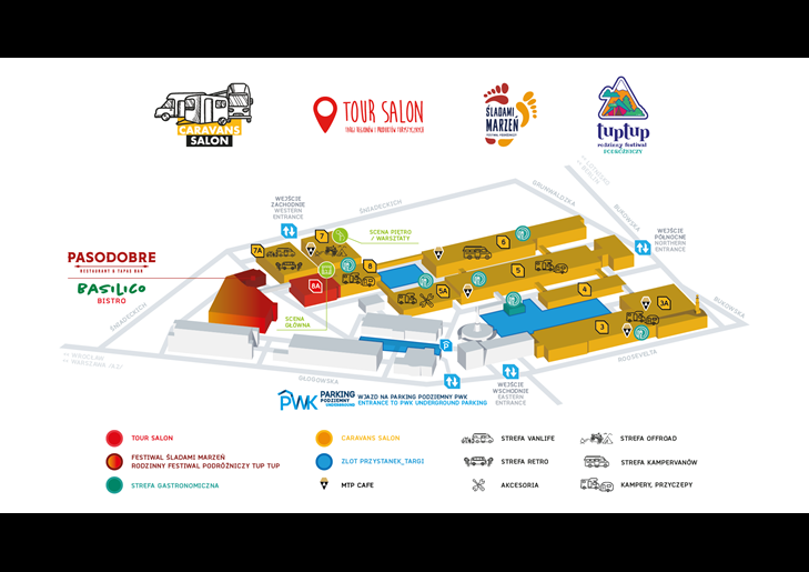 Mapa targów Caravans Salon Poland 2026