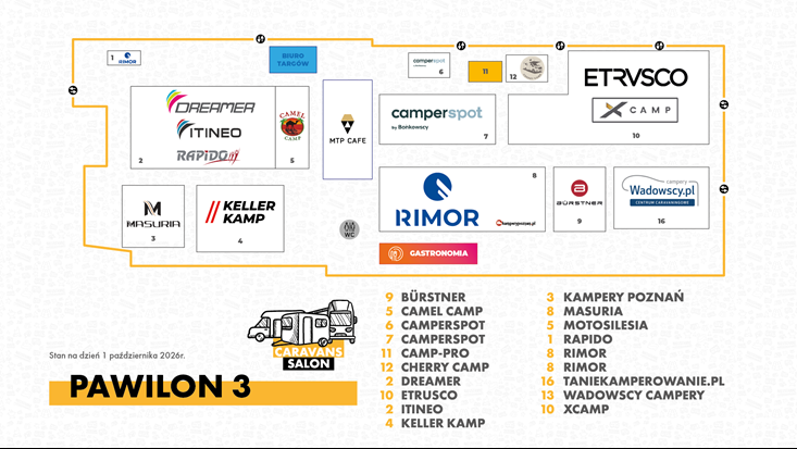 Plan ekspozycji Pawilon 3